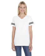 Ladies Football T-Shirt - BLAcK WHITE - 2XL(D0102H2HE3U)