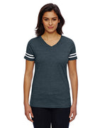 Ladies Football T-Shirt - BLAcK WHITE - 2XL(D0102H2HENA)