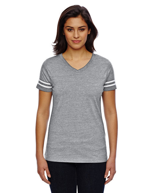 Ladies Football T-Shirt - BLAcK WHITE - 2XL(D0102H2HETW)