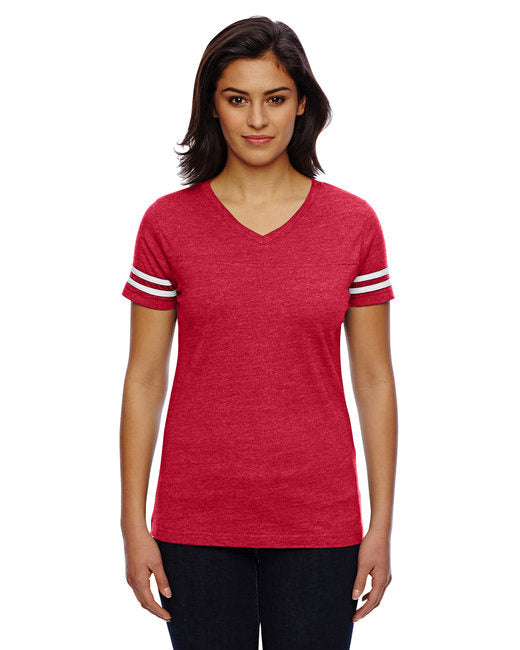 Ladies Football T-Shirt - BLAcK WHITE - 2XL(D0102H2HEZA)