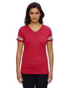 Ladies Football T-Shirt - BLAcK WHITE - 2XL(D0102H2HEZW)