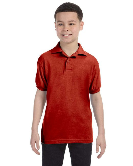 Youth 5050 EcoSmart Jersey Knit Polo - DEEP FOREST - XS(D0102H2HHMW)