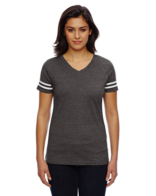 Ladies Football T-Shirt - BLAcK WHITE - 2XL(D0102H2HPHA)