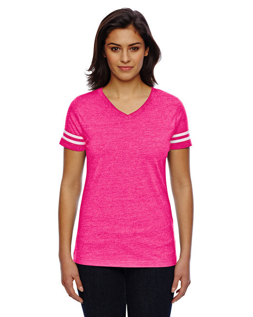 Ladies Football T-Shirt - BLAcK WHITE - 2XL(D0102H2HPHW)