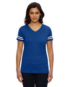 Ladies Football T-Shirt - BLAcK WHITE - 2XL(D0102H2HPXU)