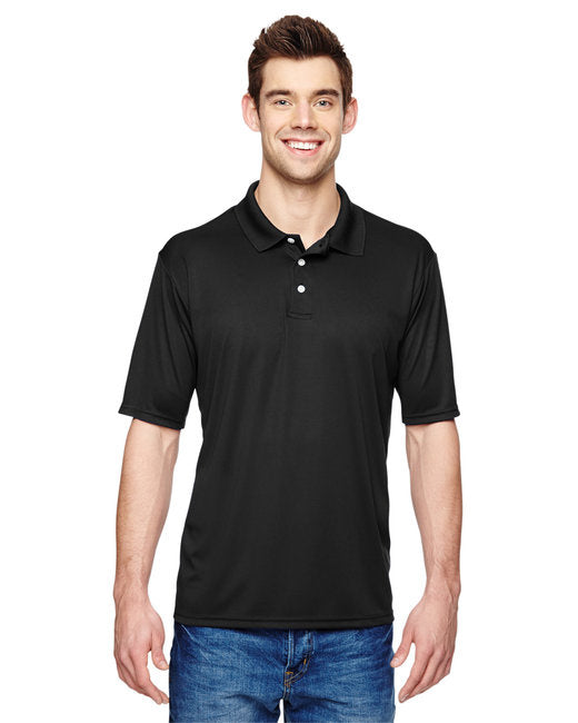 Mens 4 oz cool Dri with Fresh IQ Polo - BLAcK - S(D0102H2HRQU)