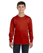 Youth Authentic-T Long-Sleeve T-Shirt - BLAcK - XS(D0102H2HX6W)