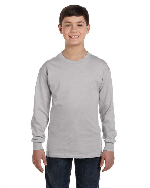 Youth Authentic-T Long-Sleeve T-Shirt - BLAcK - XS(D0102H2HX8g)