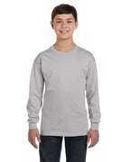Youth Authentic-T Long-Sleeve T-Shirt - BLAcK - XS(D0102H2HX8g)