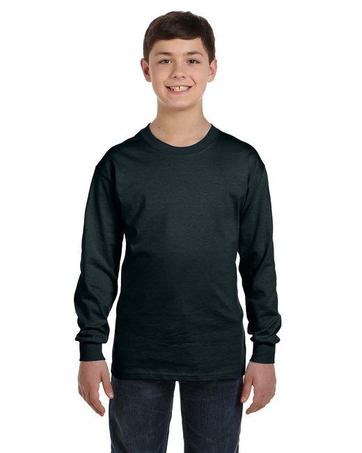 Youth Authentic-T Long-Sleeve T-Shirt - BLAcK - XS(D0102H2HXcU)