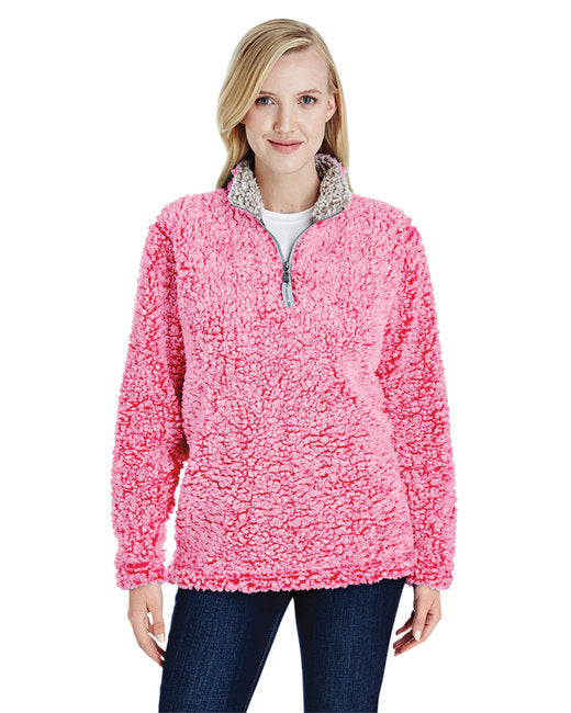 Ladies Epic Sherpa 14 Zip - OATMEAL HEATHER - S(D0102H762KX)