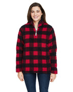 Ladies Epic Sherpa 14 Zip - OATMEAL HEATHER - S(D0102H762NP)