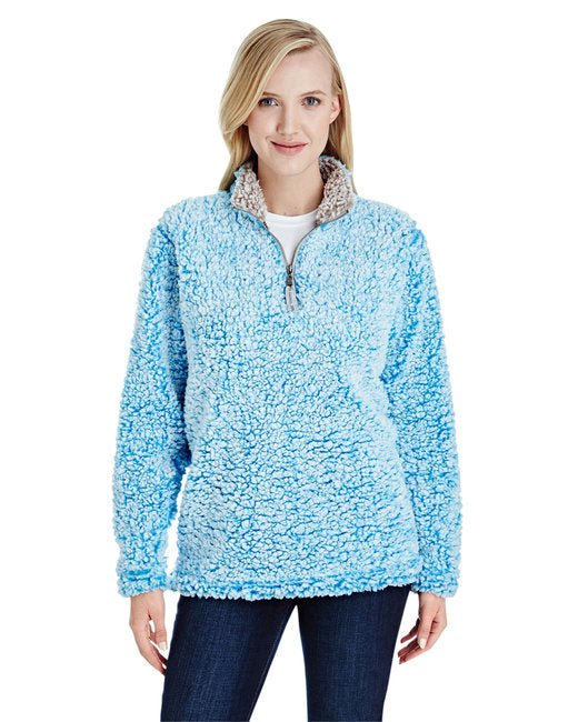 Ladies Epic Sherpa 14 Zip - OATMEAL HEATHER - S(D0102H762UX)
