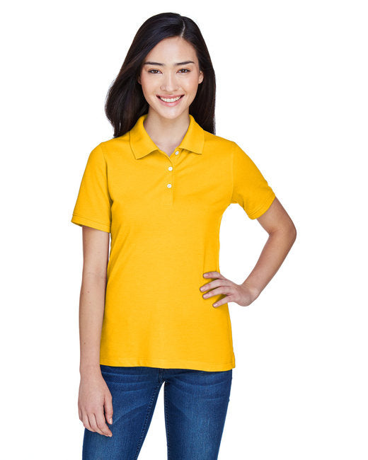 Ladies 56 oz Easy BlendPolo - WHITE - XS(D0102H76302)