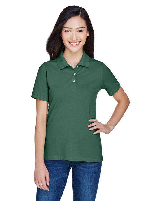 Ladies 56 oz Easy BlendPolo - WHITE - XS(D0102H763AX)