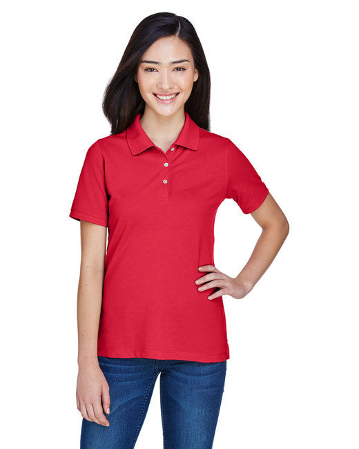 Ladies 56 oz Easy BlendPolo - WHITE - XS(D0102H763PJ)
