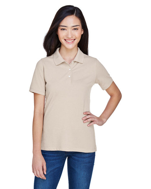Ladies 56 oz Easy BlendPolo - WHITE - XS(D0102H763VT)
