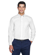 Mens Tall crown Woven collectionSolid Broadcloth - WHITE - XLT(D0102H764SP)