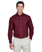 Mens crown Woven collectionSolid Broadcloth - WHITE - 5XL(D0102H768XT)