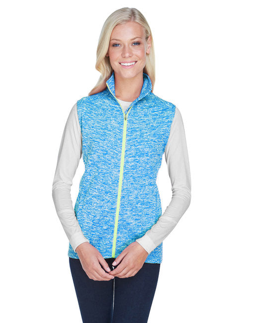 Ladies Lasic cosmic Fleece Vest - EL BLUE NEON gR - S(D0102H769X8)