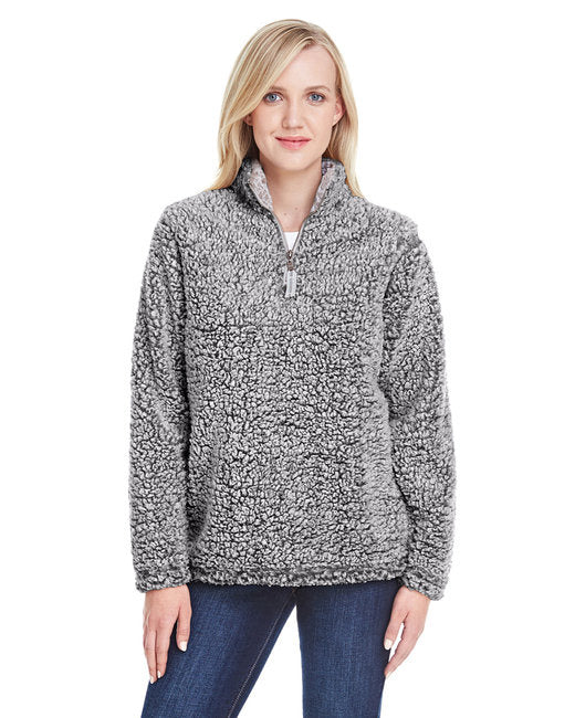 Ladies Epic Sherpa 14 Zip - OATMEAL HEATHER - S(D0102H76g56)