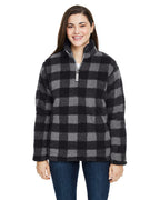 Ladies Epic Sherpa 14 Zip - OATMEAL HEATHER - S(D0102H76gHJ)