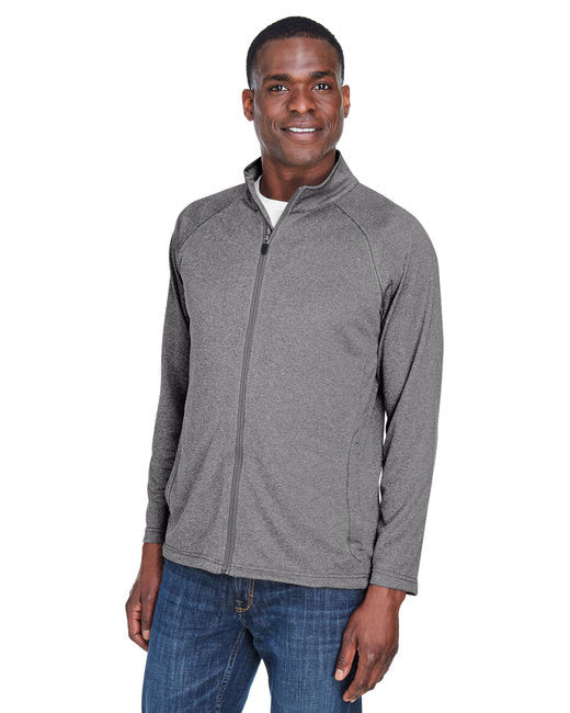 Mens Stretch Tech-Shell compass Full-Zip - DK gREY HEATHER - S(D0102H76KgP)