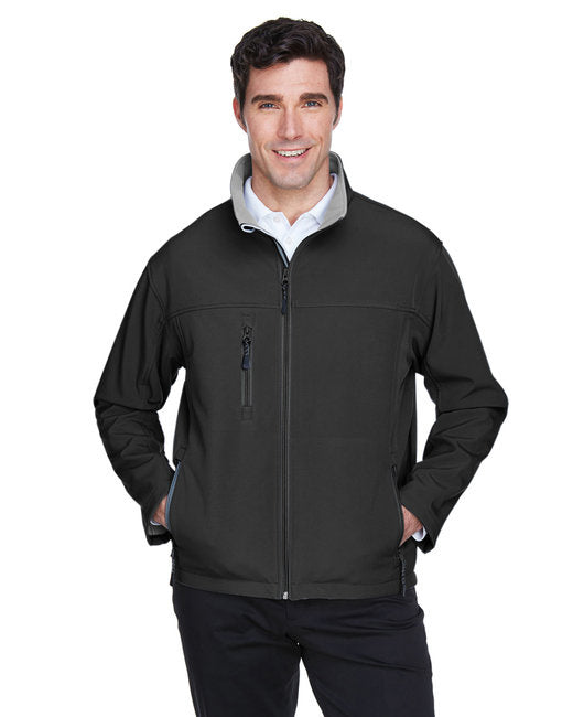Mens Soft Shell Jacket - cHARcOAL - S(D0102H76MB6)