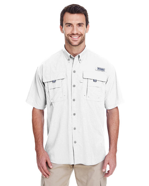 Mens BahamaII Short-Sleeve Shirt - WHITE - 3XL(D0102H76Mg8)