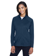 Ladies Stretch Tech-Shell compass Full-Zip - DK gREY HEATHER - S(D0102H76NIX)