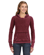 Ladies Zen Pullover Fleece Hooded Sweatshirt - cEMENT - XS(D0102H76SJ8)