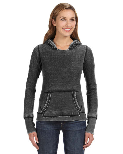 Ladies Zen Pullover Fleece Hooded Sweatshirt - cEMENT - XS(D0102H76SL8)