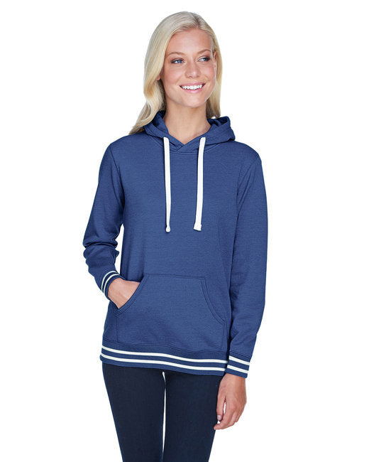 Ladies Relay Hooded Sweatshirt - ASH - S(D0102H76SPJ)