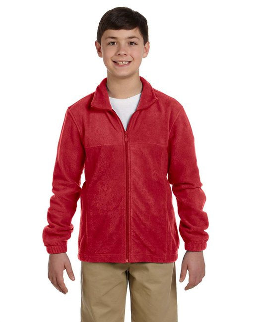Youth 8 oz Full-Zip Fleece - SAFETY YELLOW - S(D0102H76TNP)