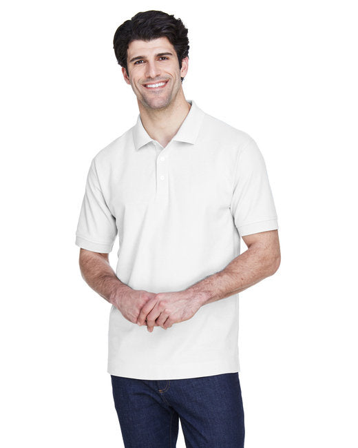 Mens Pima Piqu Short-Sleeve Polo - WHITE - XS(D0102H76US8)