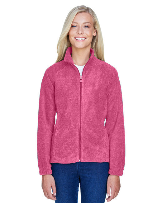 Ladies 8 oz Full-Zip Fleece - BLAcK - XS(D0102H76WS2)
