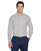 Mens crown Woven collectionSolid Broadcloth - WHITE - 5XL(D0102H76Z8T)