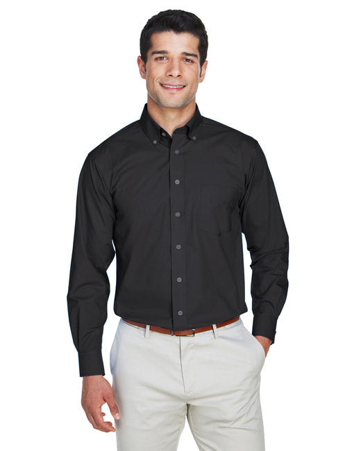 Mens crown Woven collectionSolid Broadcloth - WHITE - 5XL(D0102H76ZTP)
