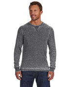 Mens Vintage Zen Thermal Long-Sleeve T-Shirt - cEMENT - S(D0102H78332)