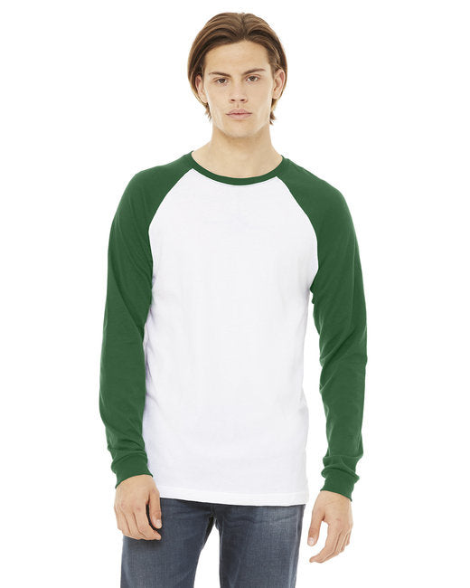 Mens Jersey Long-Sleeve Baseball T-Shirt - BABY BLUE NAVY - S(D0102H78DSJ)