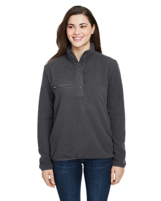 Ladies cypress Sherpa Fleece Pullover - cHARcOAL - S(D0102H78KIX)