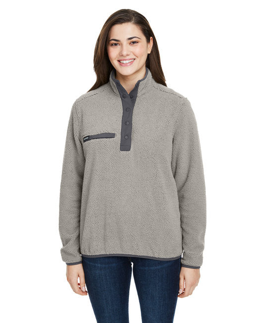 Ladies cypress Sherpa Fleece Pullover - cHARcOAL - S(D0102H78KST)