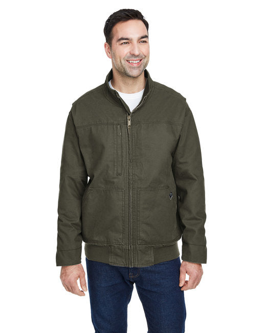 Mens Force canvas Bomber Jacket - cHARcOAL - S(D0102H78KT8)
