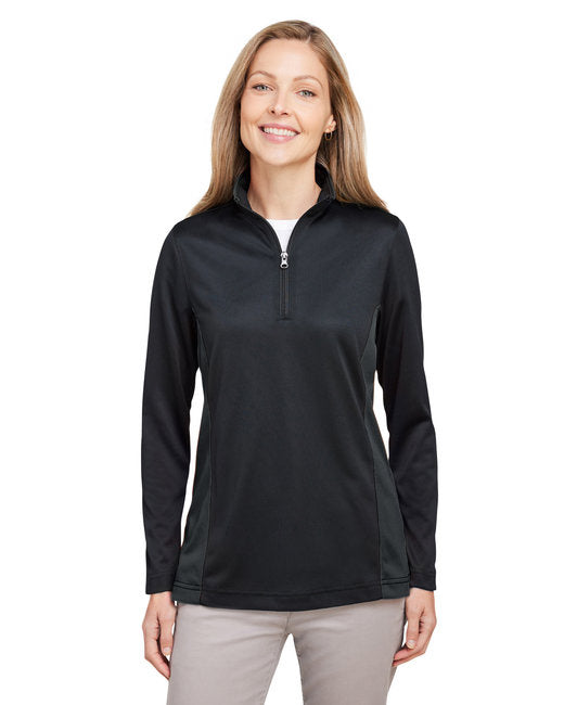 Ladies Flash Snag Protection Plus IL colorblock Quarter-Zip - BLAcK SUNRY YLW - XS(D0102H78RP2)