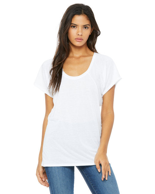 Ladies Flowy Raglan T-Shirt - WHITE - S(D0102H78SX8)