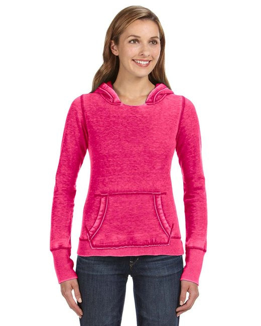 Ladies Zen Pullover Fleece Hooded Sweatshirt - cEMENT - XS(D0102H78TLJ)