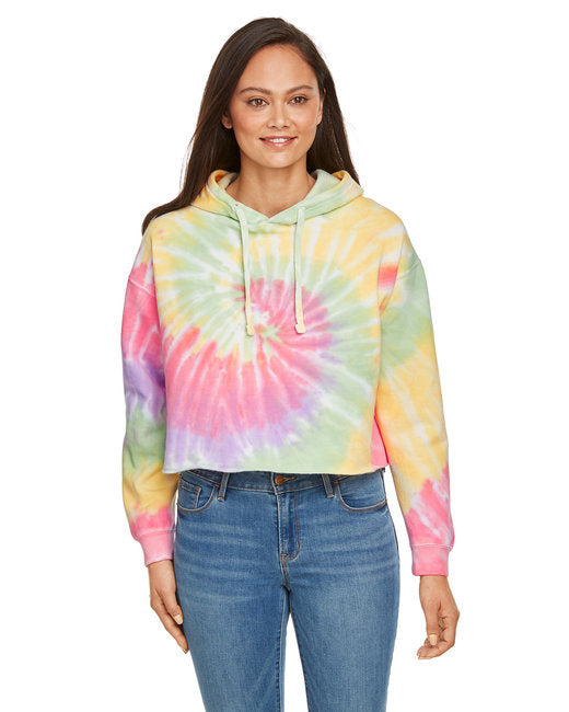 Ladies cropped Hooded Sweatshirt - LAgOON - S(D0102H78YJX)