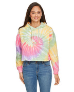 Ladies cropped Hooded Sweatshirt - LAgOON - S(D0102H78YJX)