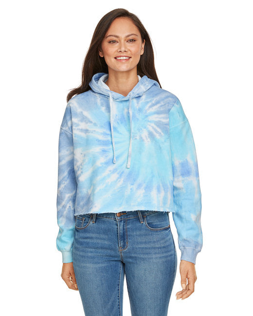 Ladies cropped Hooded Sweatshirt - LAgOON - S(D0102H78YLX)