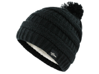 Fear0 NJ Warmest Plush Insulated Lining Knit cable Pom-Pom Beanie Hat Women(D0102H79VM6)